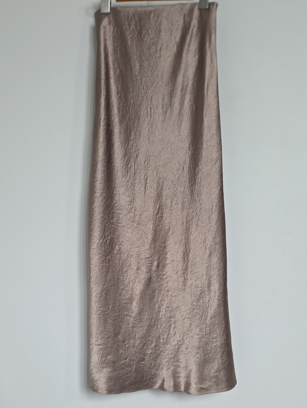 Babaton Metallic Taupe Maxi Skirt